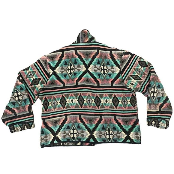 Vinatge Crop Bolero Jacket Quilted Tapestry Southwestern Vibes boho - Picture 5 of 5